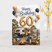 Carte 60e anniversaire de voyage (Fleur jaune)