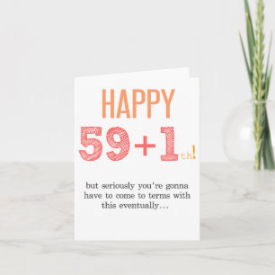 Carte 60e anniversaire drôle