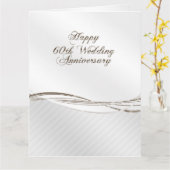 Carte 60e anniversaire du Mariage (Fleur jaune)