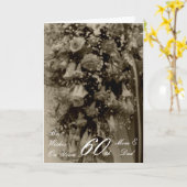 Carte 60e anniversaire du Mariage Bouquet floral (Fleur jaune)
