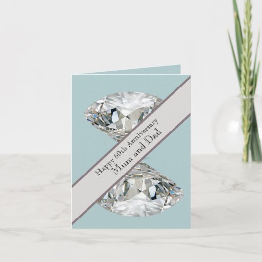 Carte 60e anniversaire du Mariage Diamond (Devant)