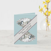 Carte 60e anniversaire du Mariage Diamond (Fleur jaune)