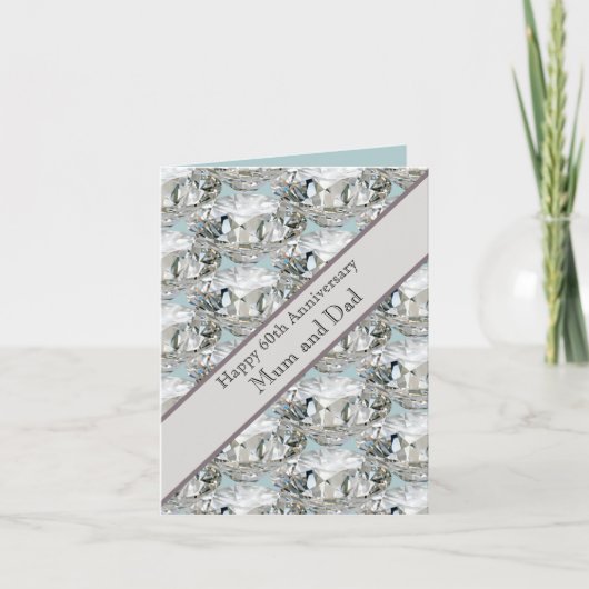 Carte 60e anniversaire du Mariage Diamond (Devant)