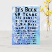 Carte 60e anniversaire du Mariage Diamond (Fleur jaune)