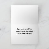 Carte **60e ANNIVERSAIRE** DUCKS ÊTRE COMÉDIQUE POUR "VO (Intérieur)