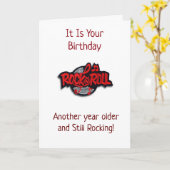 Carte **60e anniversaire" et vous êtes TOUJOURS ROCKING (Fleur jaune)