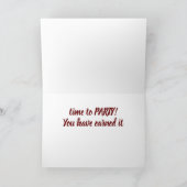 Carte **60e ANNIVERSAIRE** FÊTE QUE VOUS AVEZ REÇUE! (Intérieur)