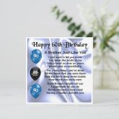 Carte 60e anniversaire - Frère (Debout devant)