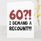 Carte 60e anniversaire Gag cadeau (Fleur jaune)