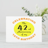 Carte 60e anniversaire Gag cadeau (Debout devant)