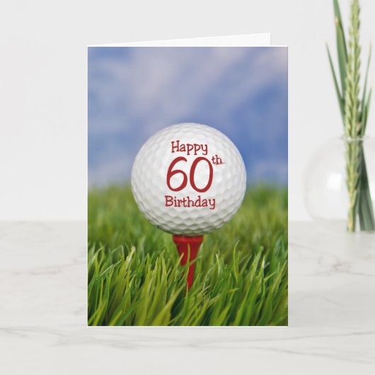 Carte 60e anniversaire Golf Ball (Devant)