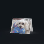 Carte *60e anniversaire* HA HA HA (HUMOUR CHIEN FUNNY) C<br><div class="desc">60ème anniversaire HUMOUR pour "50 ans et AMOUREUX DES CHIENS" dans votre vie... ..MERCI D'AVOIR ARRÊTÉ PAR UN DE MES HUIT MAGASINS.</div>