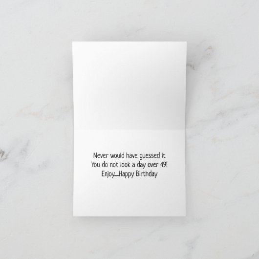 Carte *60e anniversaire* HA HA HA (HUMOUR CHIEN FUNNY) C (Intérieur)