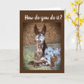 Carte **60e ANNIVERSAIRE** HUMOUR D'UN BON COLT ! (Fleur jaune)