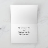 Carte **60e ANNIVERSAIRE LES SOUHAITS SONT COMME UN JOUR (Intérieur)