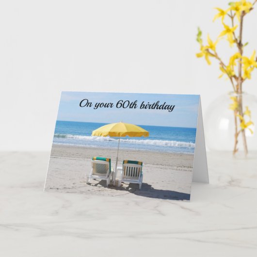 Carte **60e ANNIVERSAIRE LES SOUHAITS SONT COMME UN JOUR (Fleur jaune)