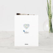 Carte 60e anniversaire Mariage diamant Amour si fort (Dos)