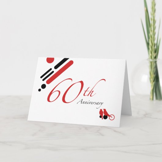 Carte 60e anniversaire (mod birds) (Devant)