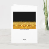 Carte 60e anniversaire noir or arc élégant (Dos)