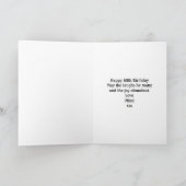 Carte 60e anniversaire personnalisé Né en 1963 Noir Vint (Intérieur)