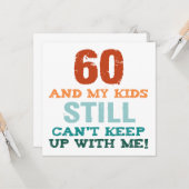 Carte 60e anniversaire pour les parents (Devant/Arrière en situation)