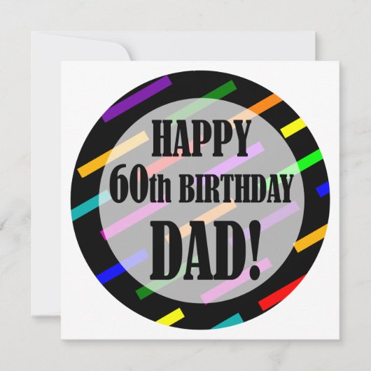 Carte 60e anniversaire pour papa (Devant)