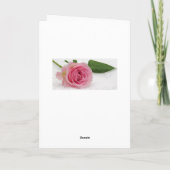 Carte 60e anniversaire Rose Flower Photo florale (Dos)