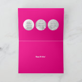 Carte 60e anniversaire SIX OH! photo rose rétro (Intérieur)