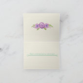 Carte 60e anniversaire - SIXTY - Aquarelle violett (Intérieur)