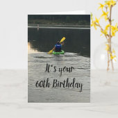 Carte **60e ANNIVERSAIRE** SORTEZ-FAITES CE QUI VOUS REN (Fleur jaune)