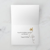 Carte 60e anniversaire tournesol (Intérieur)