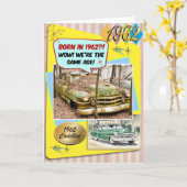 Carte 60e anniversaire ! Wow, même âge que cette Chevy 1 (Fleur jaune)