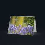 Carte 60e Birthday Card<br><div class="desc">60e Birthday Card With Bluebells</div>