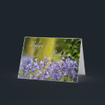 Carte 60e Birthday Card<br><div class="desc">60e Birthday Card With Bluebells</div>