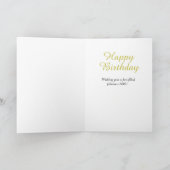 Carte 60e Birthday Celebration Purple Gold (Intérieur)