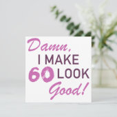 Carte 60e Humour d'anniversaire (Debout devant)