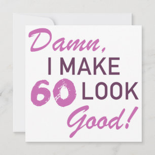 Carte 60e Humour d'anniversaire