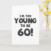 Carte 60e Humour d'anniversaire (Fleur jaune)