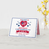 Carte 60ème anniversaire joyeux et Joyeux anniversaire d (Fleur jaune)