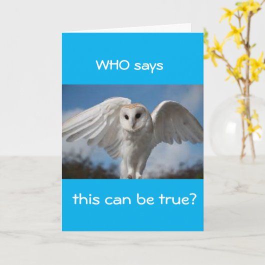 Carte **60ème** QUI DIT QUE C'EST "VRAI ?" (Fleur jaune)