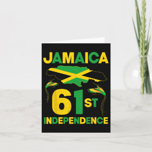 Carte 61e anniversaire de l'indépendance de la Jamaïque