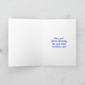 Carte 62e anniversaire : Rouge Digital Clock Style "62" (Intérieur)