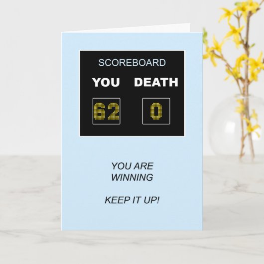 Carte 62e tableau de bord d'anniversaire (Fleur jaune)