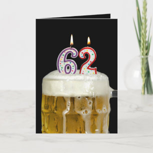 Carte 62nd Birthday Beer