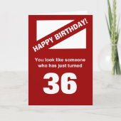 Carte 63e anniversaire heureux (Devant)