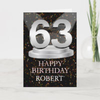 63e anniversaire Points saillants Ajouter une cart