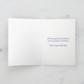 Carte 64e anniversaire, Ageometer Reading (Intérieur)