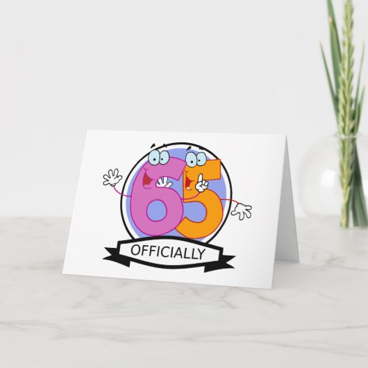 Carte 65 Anniversaire officiel (Devant)
