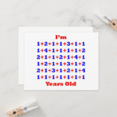 Carte 65 ans ! (Devant/Arrière en situation)