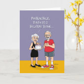 Carte 65 ans jeune anniversaire (Fleur jaune)